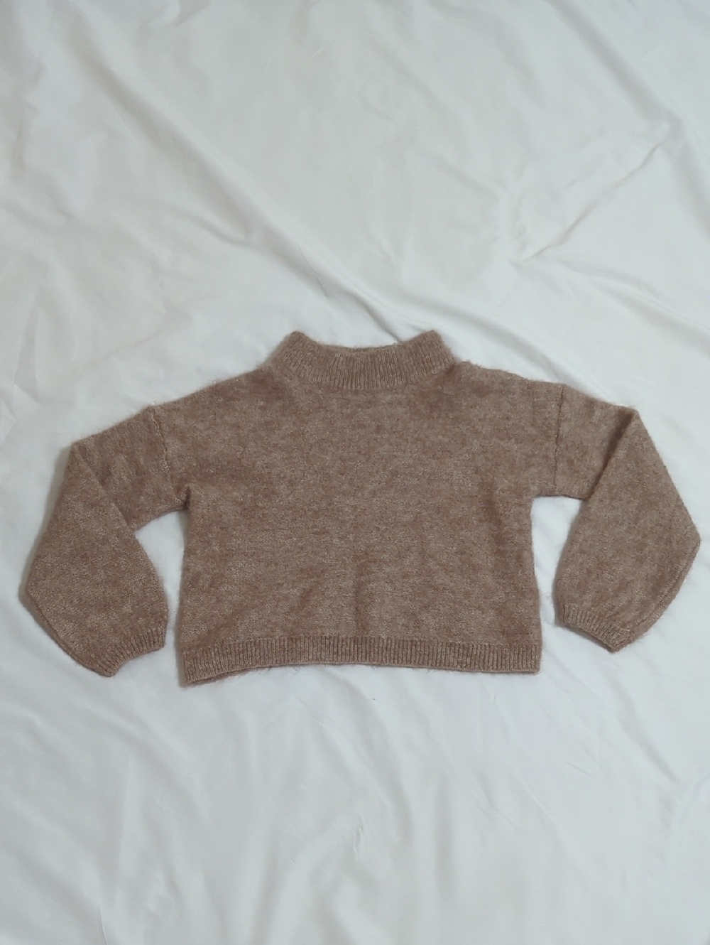 Banana Republic Cropped Wool Sweater, Color Brown Size L